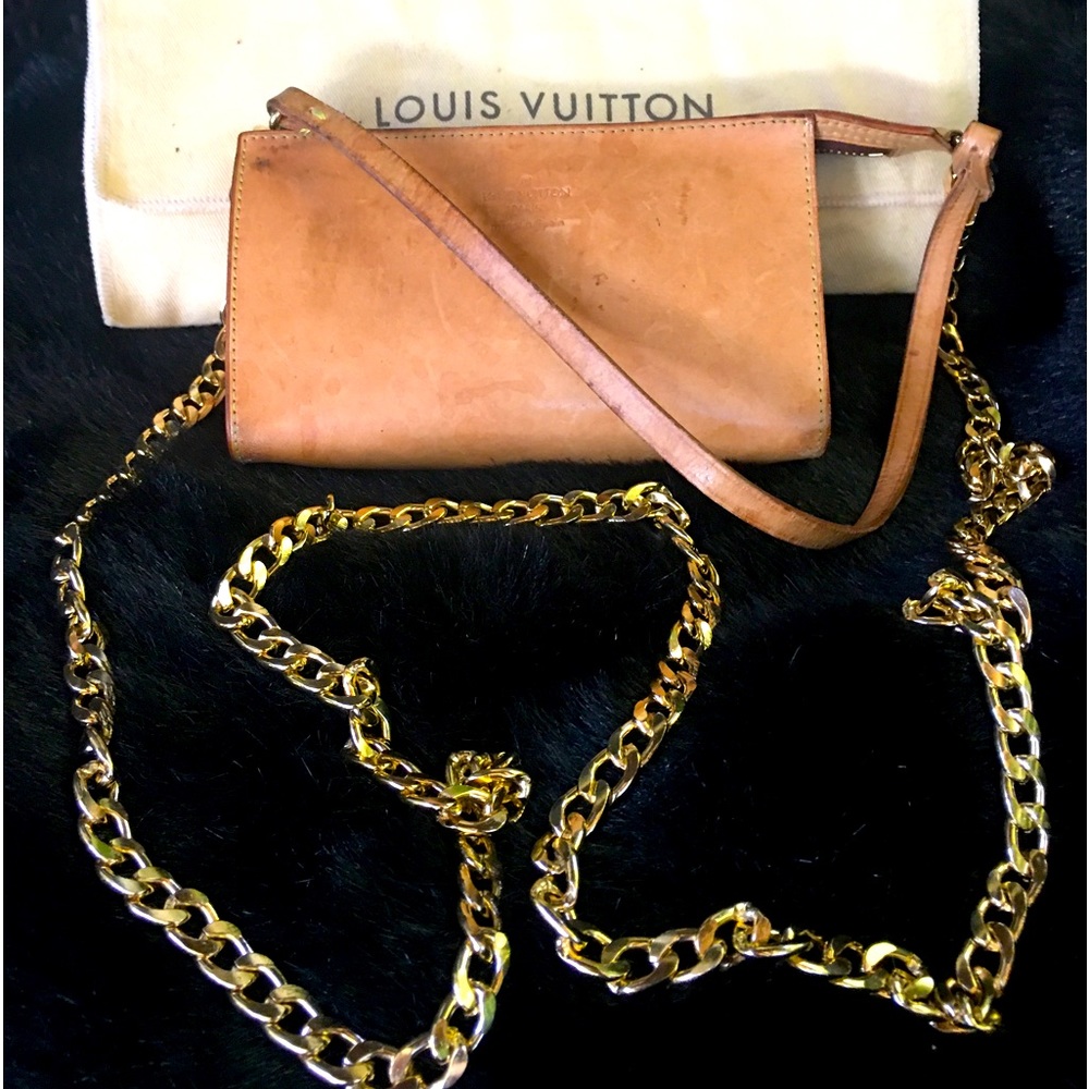 Louis Vuitton Vachetta Wristlet Pouch